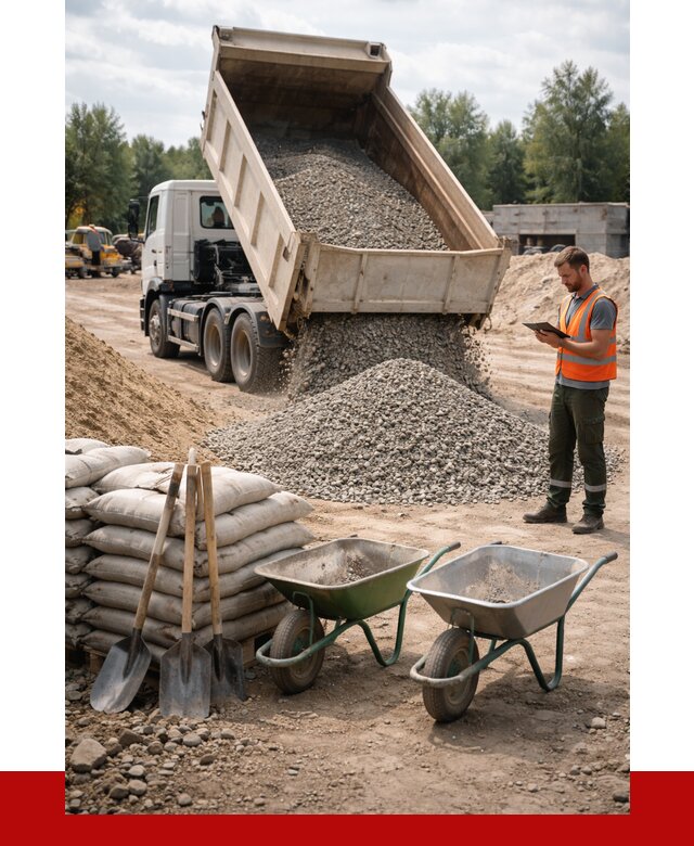 Доставка нерудных материалов в Беслане от 1215 руб. | ПРОНЕРУДБсл