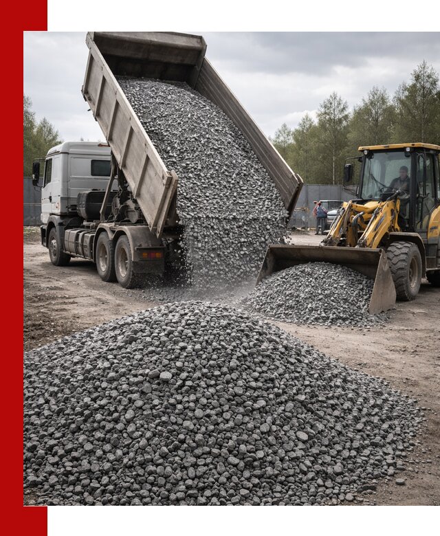 Доставка и продажа щебня гранитного в Беслане