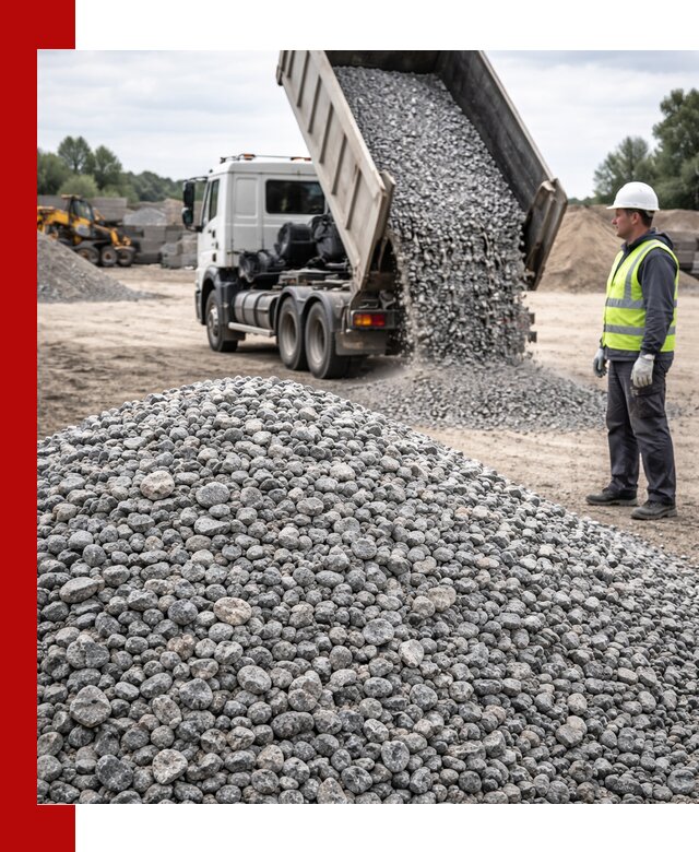 Доставка и продажа гранитного щебня фракции 5-20 в Беслане