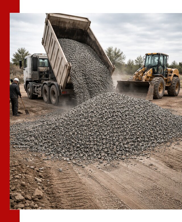 Гранитный щебень фракция 10-20 с доставкой в Беслане