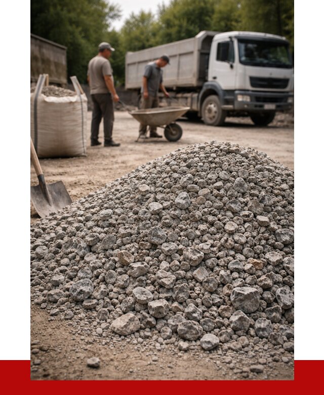 Гранитный щебень фракция 20-40 в Беслане от 3240 руб. ПРОНЕРУДБсл