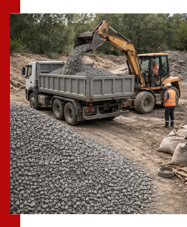 Доставка гравийного щебня в Беслане оптом и в розницу