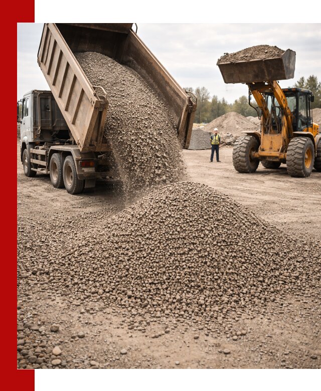Гравийный щебень фракция 3–10 с доставкой в Беслане