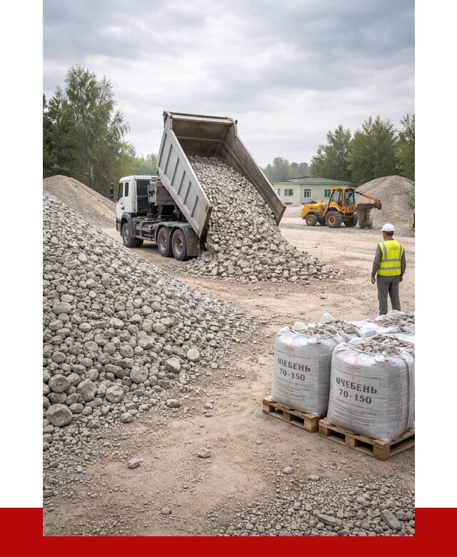 Известняковый щебень фракция 70-150 в Беслане от 1266 р. | ПРОНЕРУДБсл