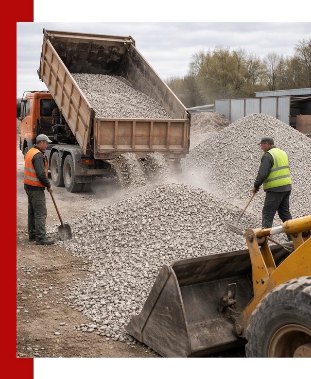 Доломитовый щебень фракции 5-20 с доставкой в Беслане