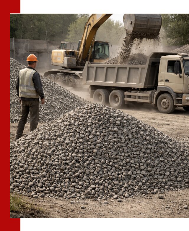 Шлаковый щебень фракция 5-20 с доставкой в Беслане