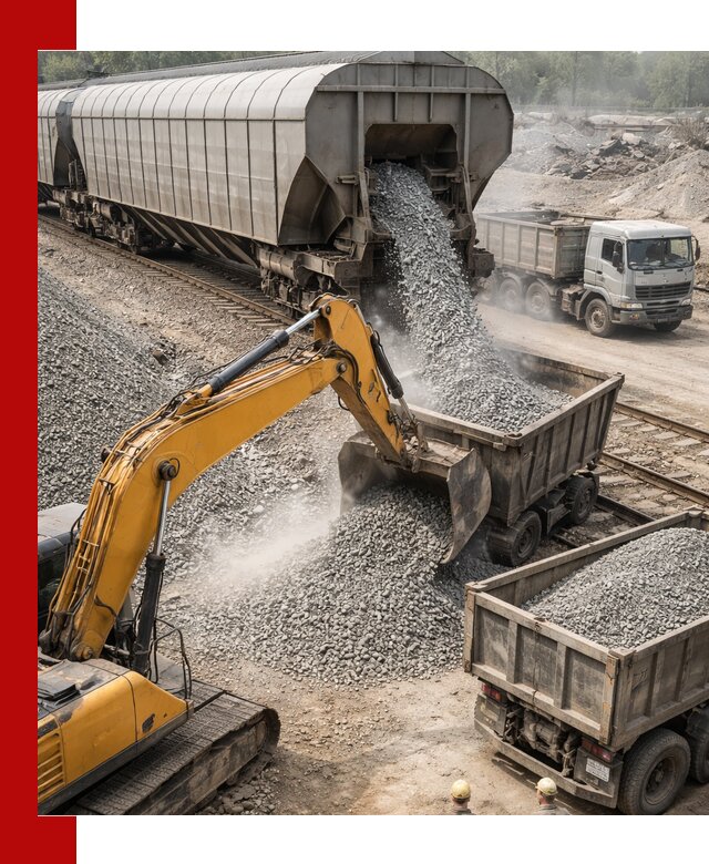 Доставка железнодорожного щебня в Беслане крупными партиями быстрого отгруза