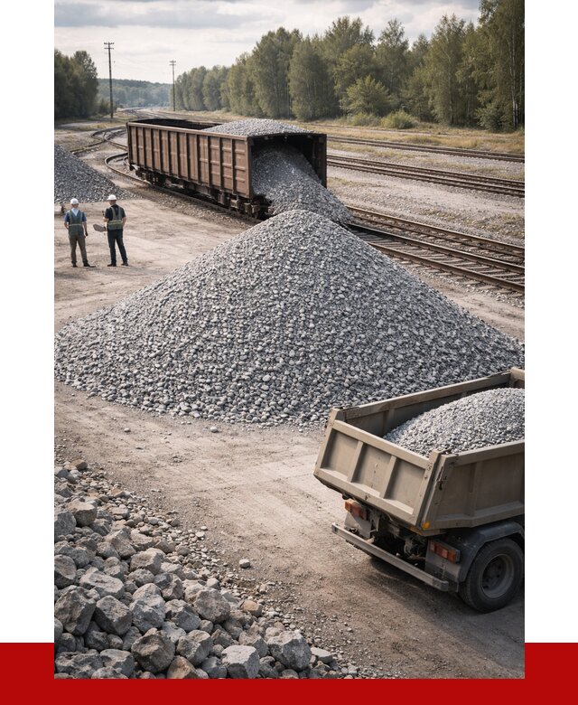 Железнодорожный щебень 20-60 в Беслане от 1721 р. | ПРОНЕРУДБсл