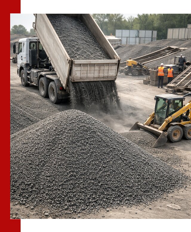 Вторичный щебень фракция 0–5 с доставкой в Беслане