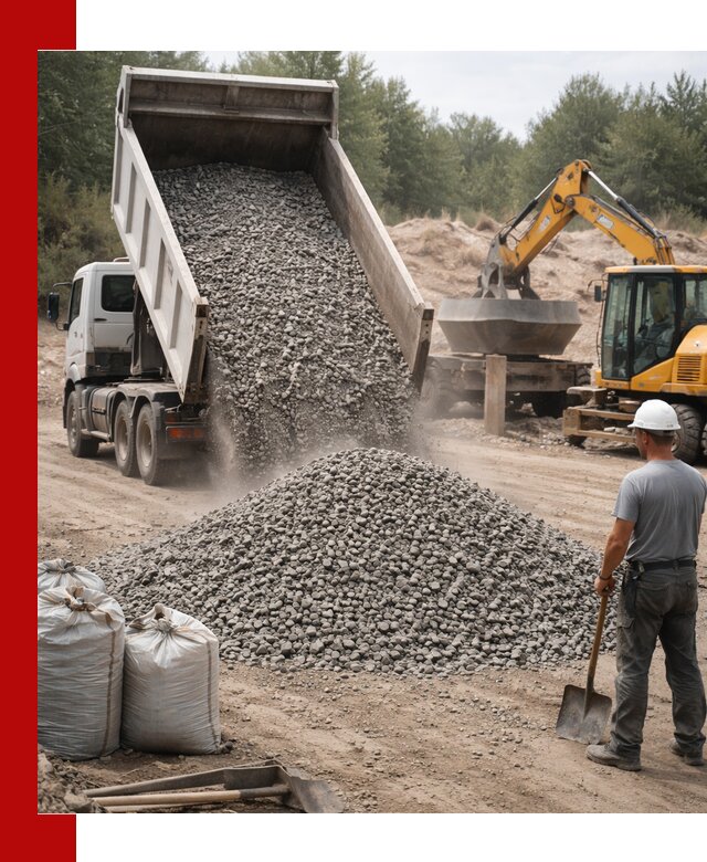 Доставка и продажа бетонного щебня в Беслане