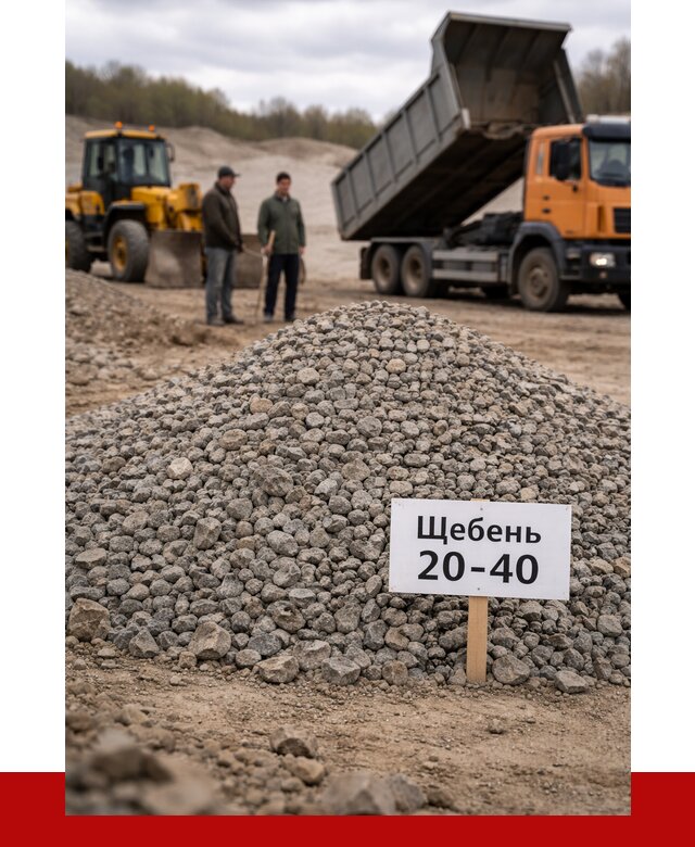 Бетонный щебень фракция 20-40 в Беслане от 2481 р. | ПРОНЕРУДБсл