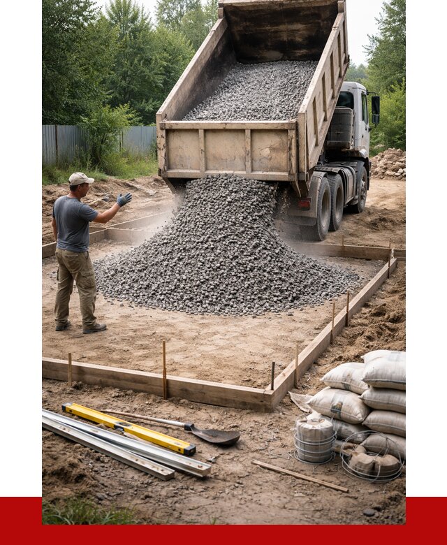 Купить щебень для фундамента в Беслане от 4557 р. | ПРОНЕРУДБсл