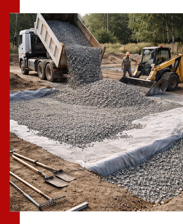 Щебень для фундамента с доставкой в Беслане