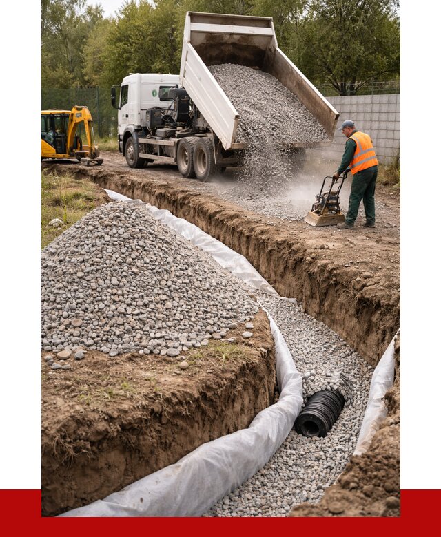 Щебень для дренажа в Беслане от 1873 р., ПРОНЕРУДБсл доставка