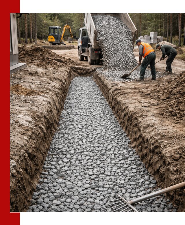 Щебень для дренажа с доставкой в Беслане высокого качества