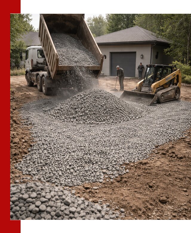 Щебень для парковки в Беслане: доставка и укладка качественного материала