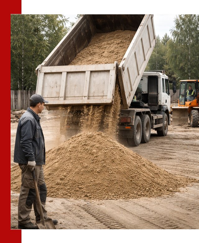 Доставка и продажа песка с разгрузкой в Беслане