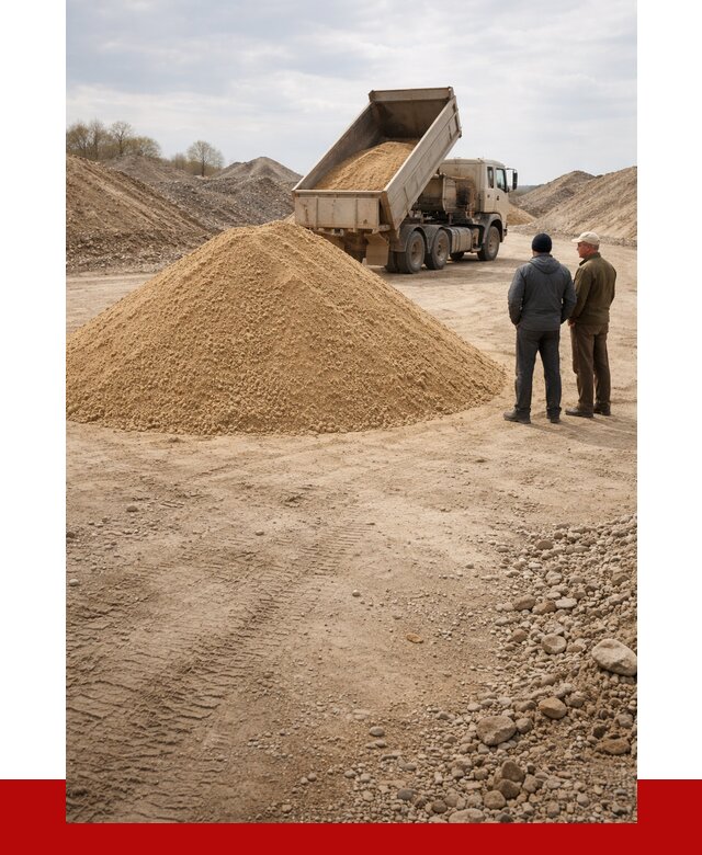 Карьерный песок крупнозернистый в Беслане от 8607 р | ПРОНЕРУДБсл