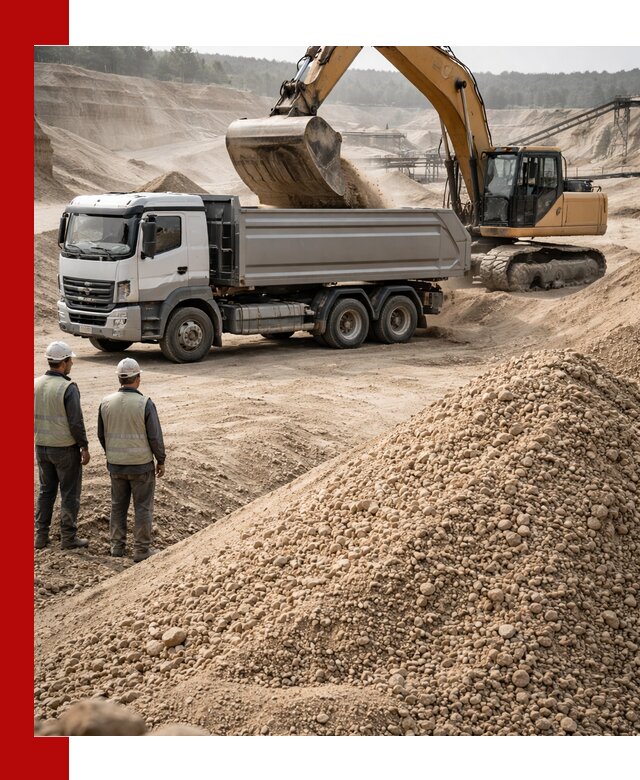 Карьерный крупнозернистый песок с доставкой в Беслане