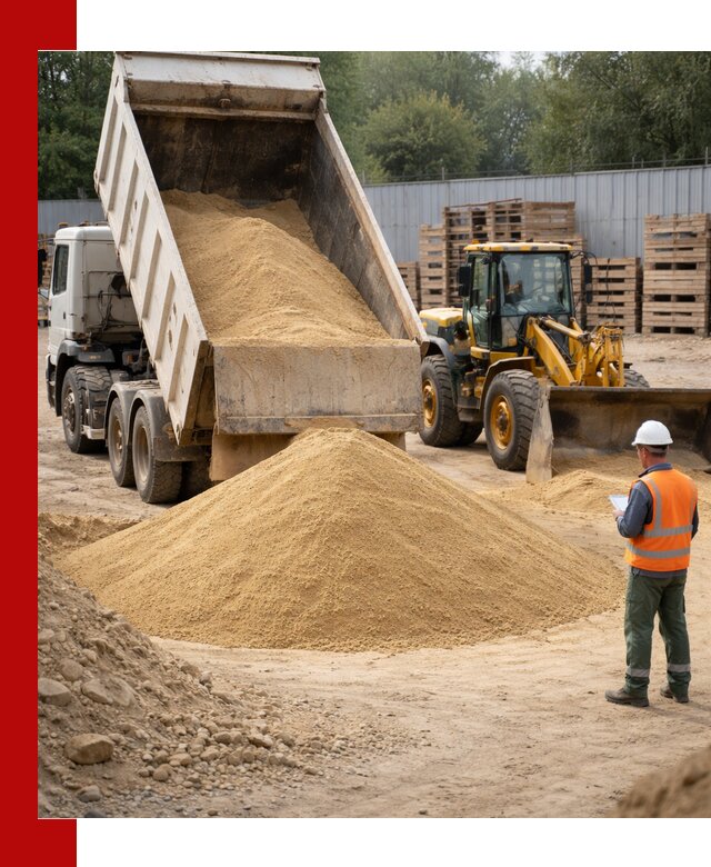 Доставка карьерного мелкозернистого песка в Беслане