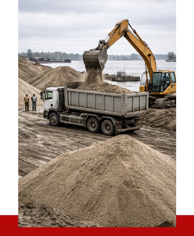 Купить речной песок навалом в Беслане от 1823 р., ПРОНЕРУДБсл