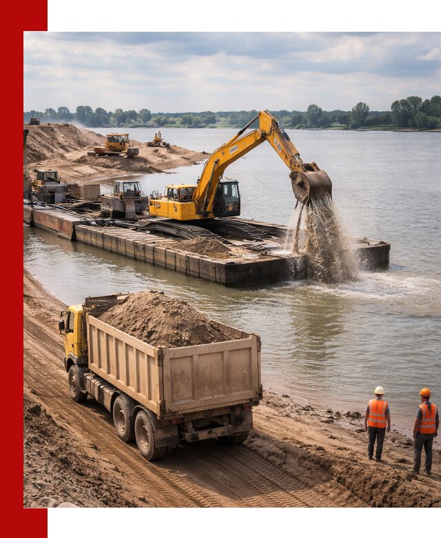 Намывной песок с доставкой в Беслане оптом и в розницу