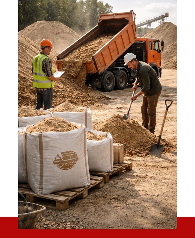 Строительный песок в Беслане от 2228 р. с доставкой, ПРОНЕРУДБсл