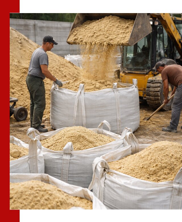 Поставка качественного песка для кладки в Беслане