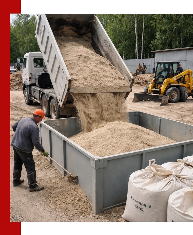 Кварцевый песок для фильтра в Беслане — доставка и качество