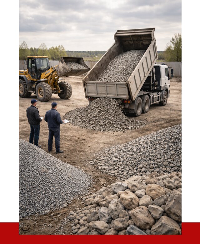 Гравий и камень с доставкой в Беслане от 4253 р. - ПРОНЕРУДБсл