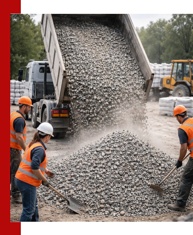 Доставка гравия и камня в Беслане оптом и в розницу