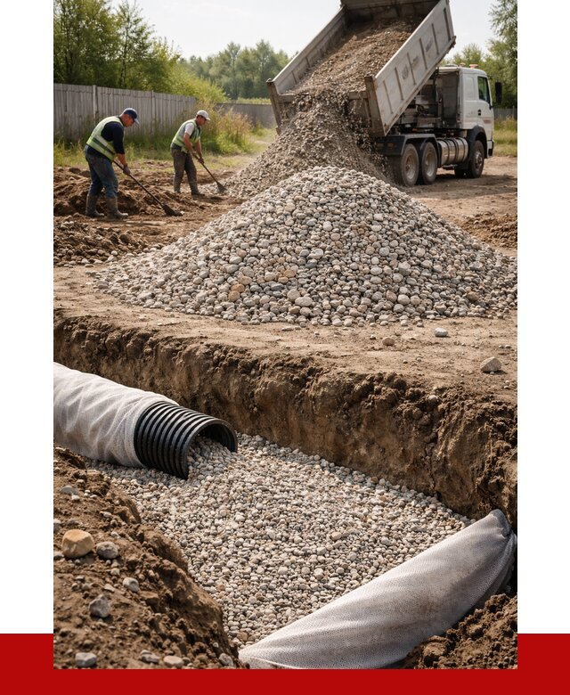 Гравий для дренажа в Беслане от 2228 р., доставка ПРОНЕРУДБсл