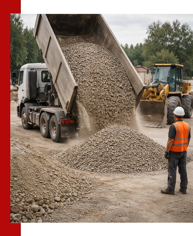 Доставка щпс в Беслане — щебеночно-песчаная смесь под заборы и дорожки