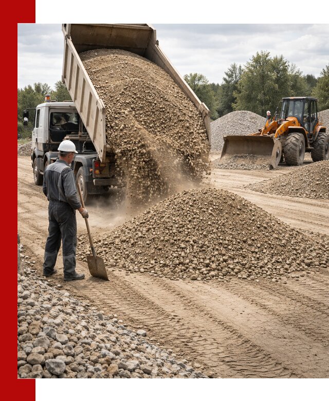 Доставка щпс С3 в Беслане самосвалами и бортовыми грузовиками