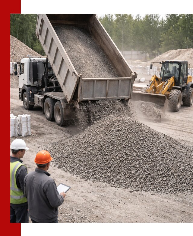 Доставка и продажа гранитного отсева 0-10 в Беслане