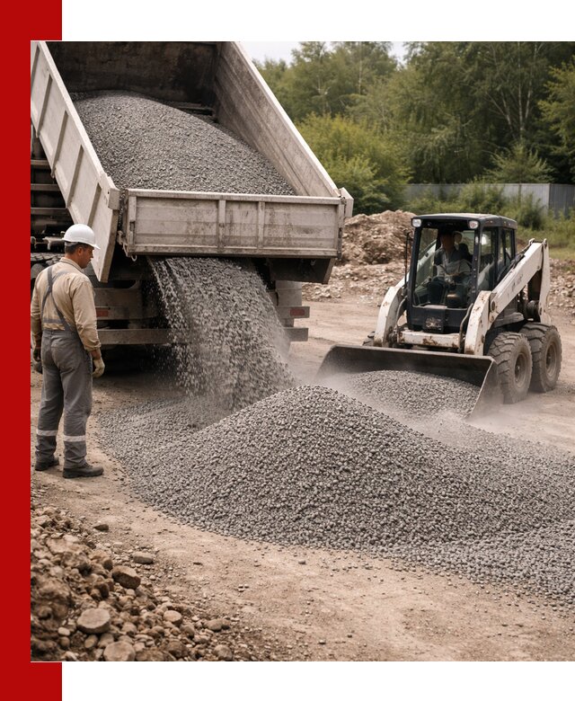 Доставка гравийного отсева 0-5 в Беслане оптом и в розницу