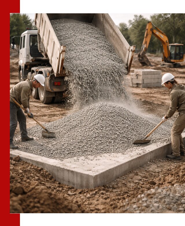 Доставка и продажа отсева для бетона в Беслане