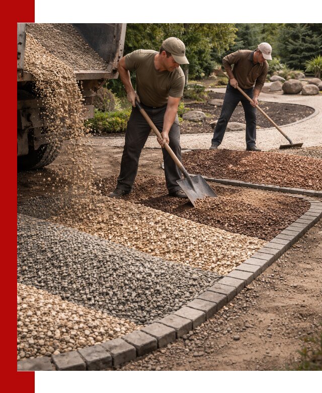 Декоративная крошка для ландшафта в Беслане — продажа и доставка