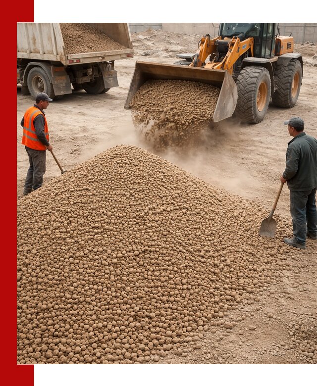 Керамзит фракция 10-20 с доставкой в Беслане