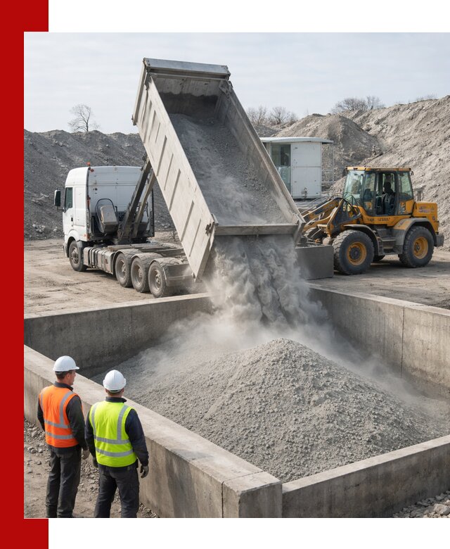 Доставка цемента навалом в Беслане крупными партиями