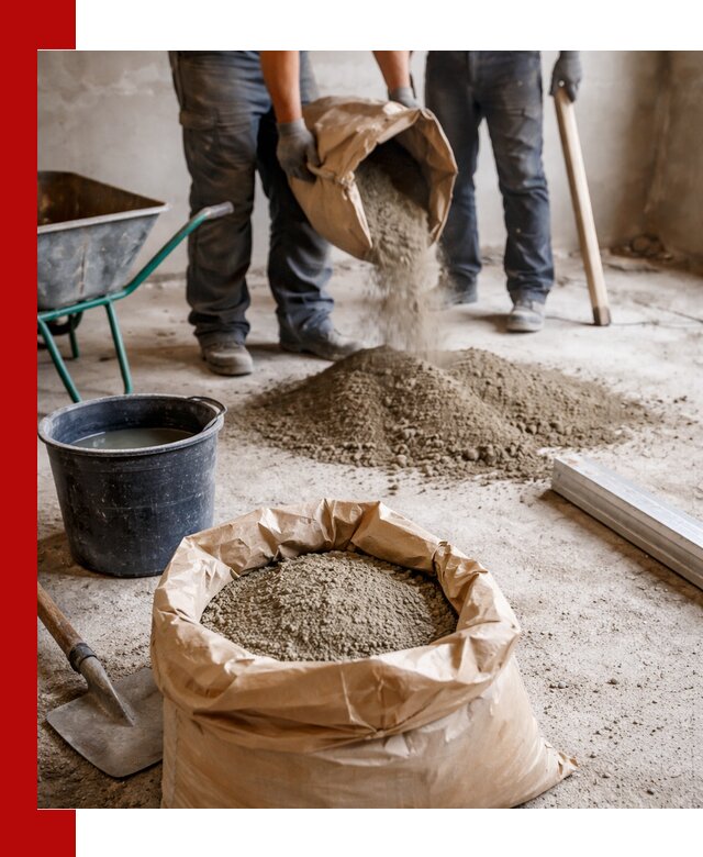 Доставка сухой смеси для стяжки в Беслане