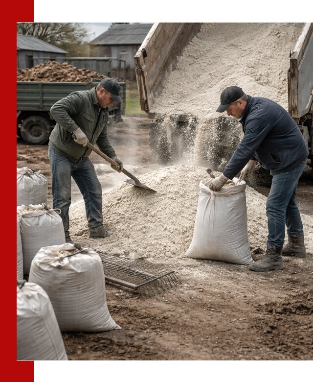 Доставка извести пушонки в Беслане оптом и мелким оптом