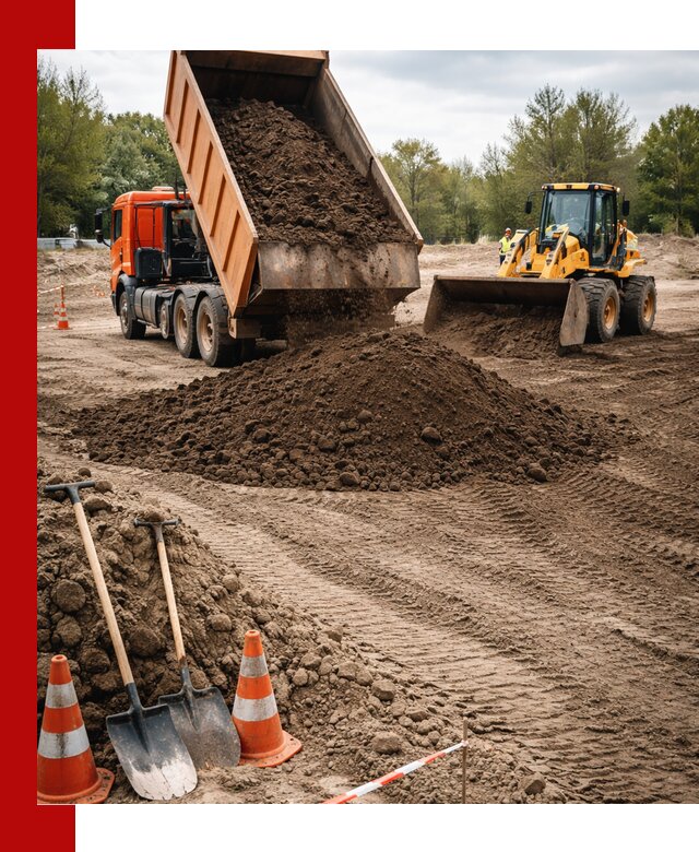 Поставка и доставка планировочного грунта в Беслане