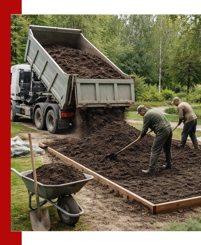 Доставка грунта для озеленения и благоустройства в Беслане