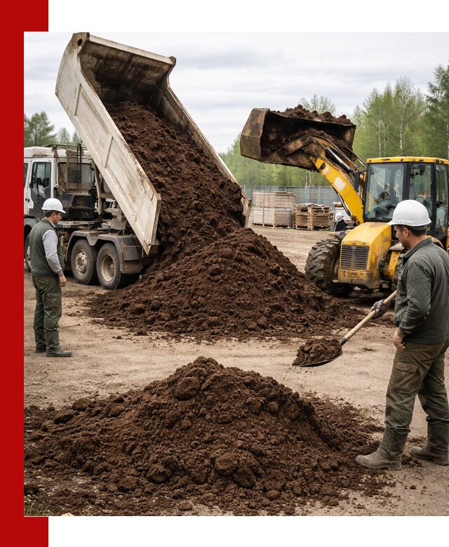 Доставка торфа оптом и в мешках в Беслане