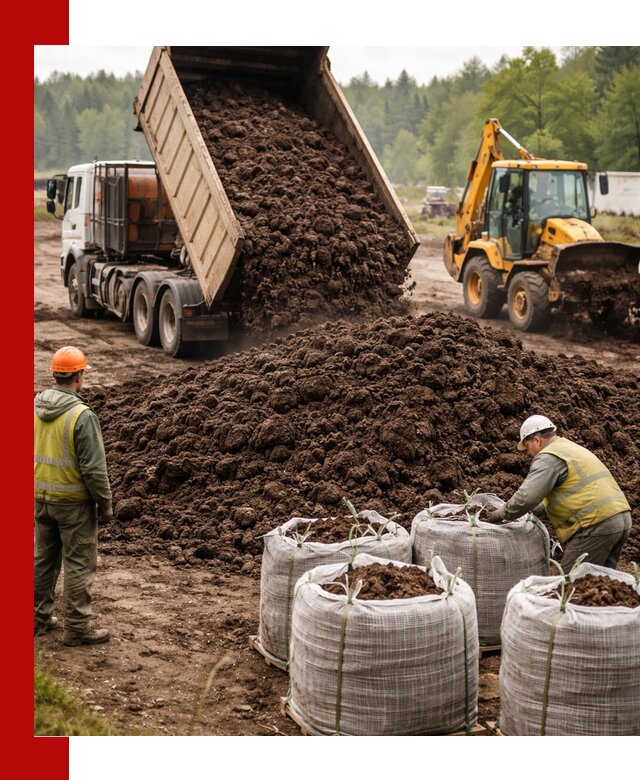 Доставка нейтрального торфа в Беслане оптом и в розницу