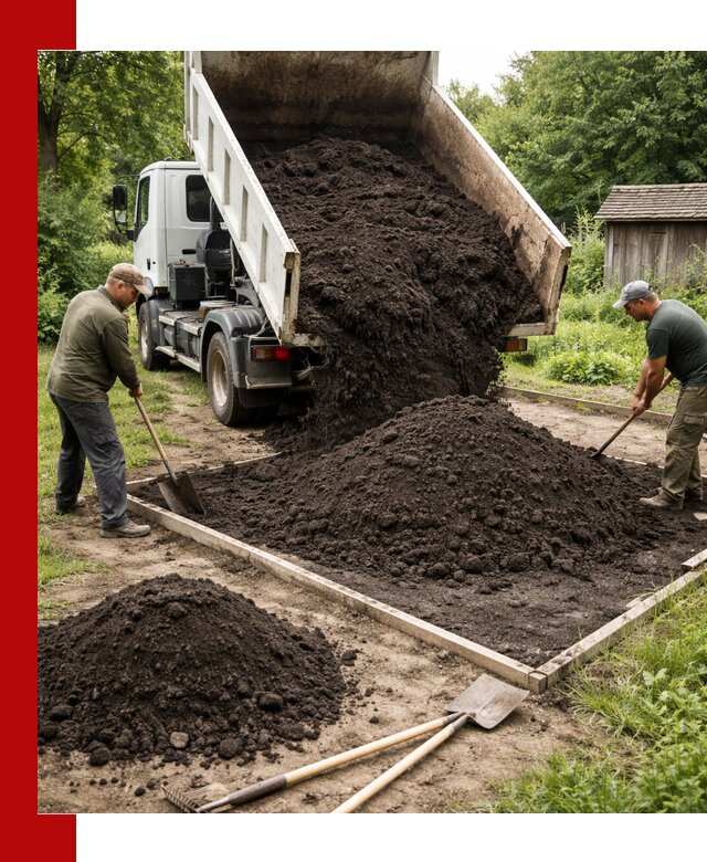 Купить чистый чернозем для огорода с доставкой в Беслане