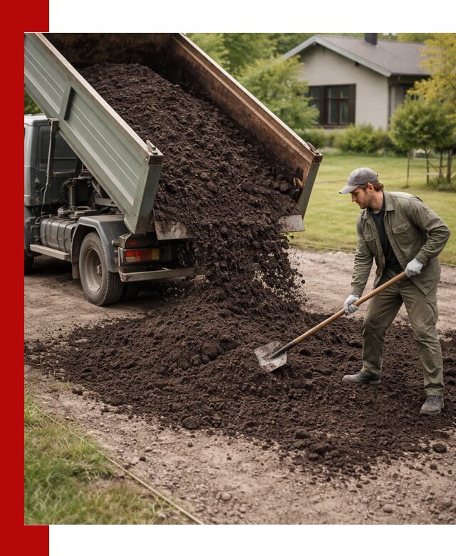 Чернозем для газона с доставкой в Беслане быстро и качественно