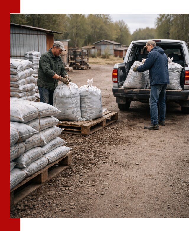 Купить конский навоз в мешках с доставкой в Беслане