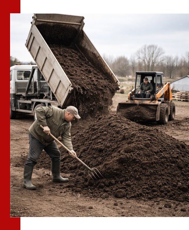 Доставка и продажа перегноя в Беслане быстро и дешево